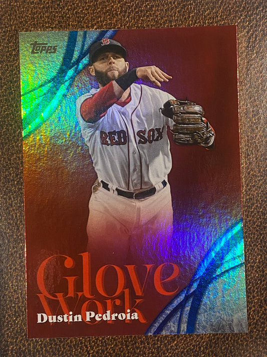 Dustin Pedroia - 2026 Topps Series 2 - Glove Work - Red Sox