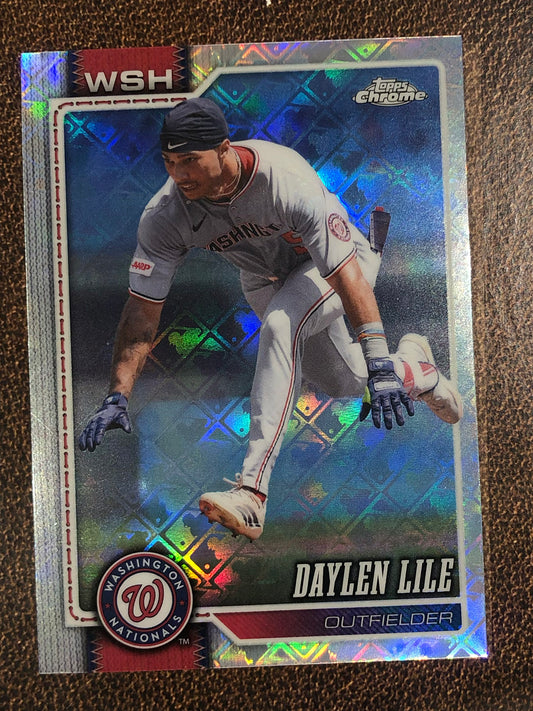 Daylen Lile - 2026 Topps Chrome Logofractor - Base Logofractor - Nationals