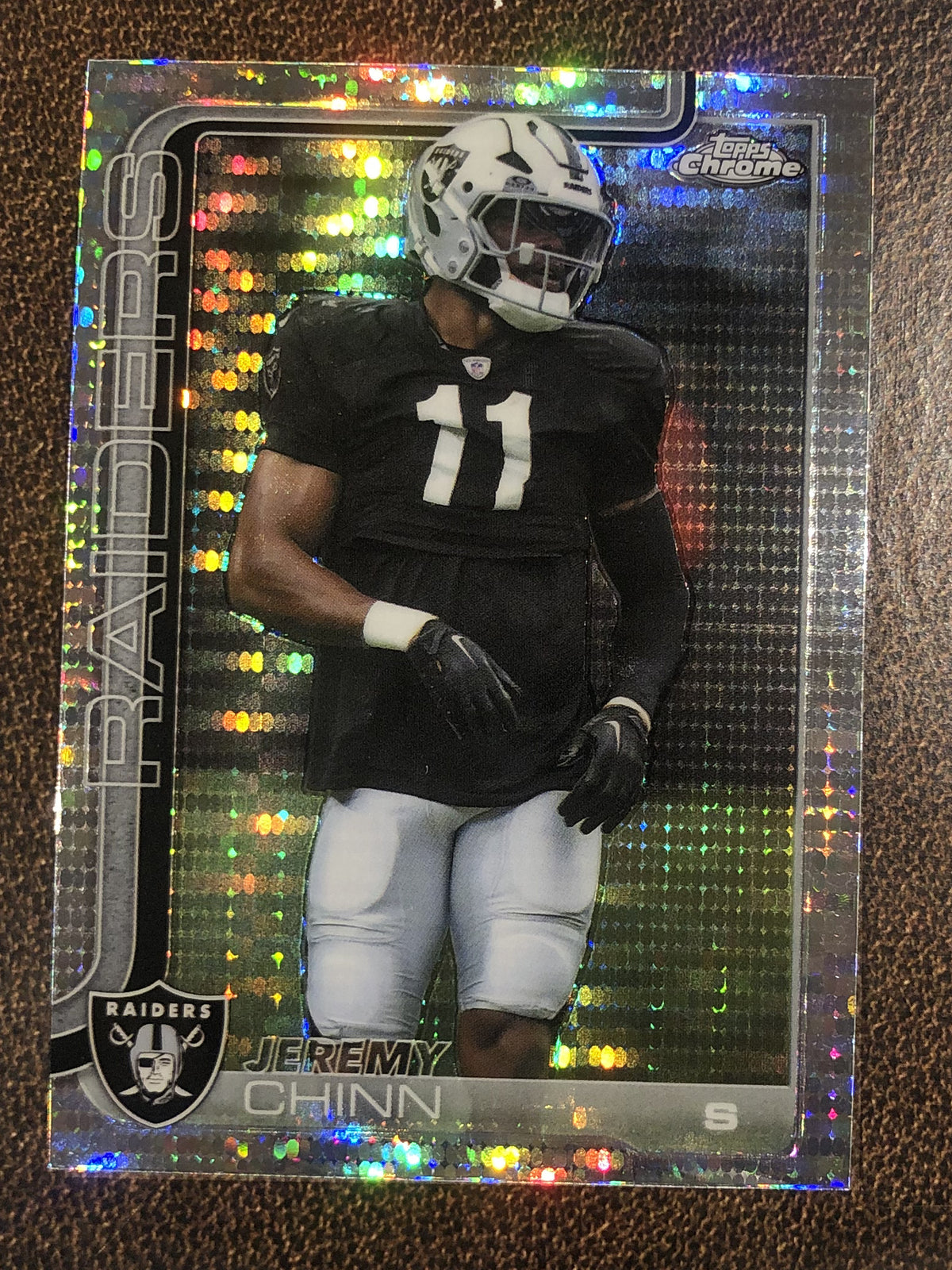 Jeremy Chinn - 2025 Topps Chrome - Prizm Refractor - Raiders