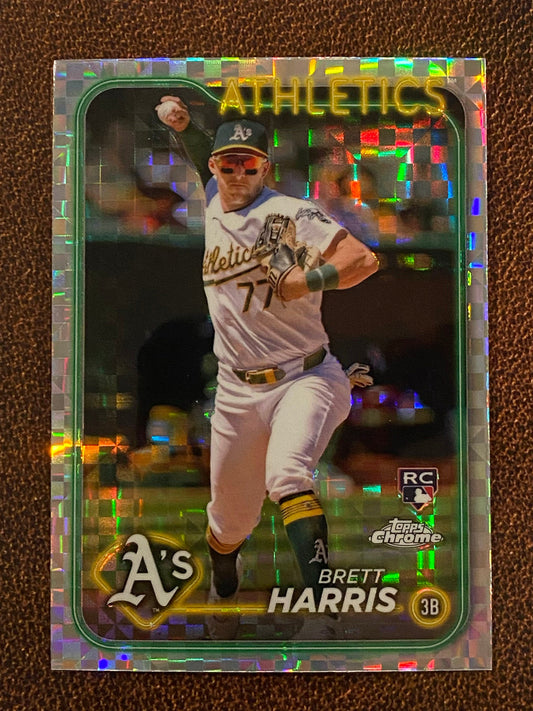 Brett Harris - 2024 Topps Chrome Update - XFractor - Athletics