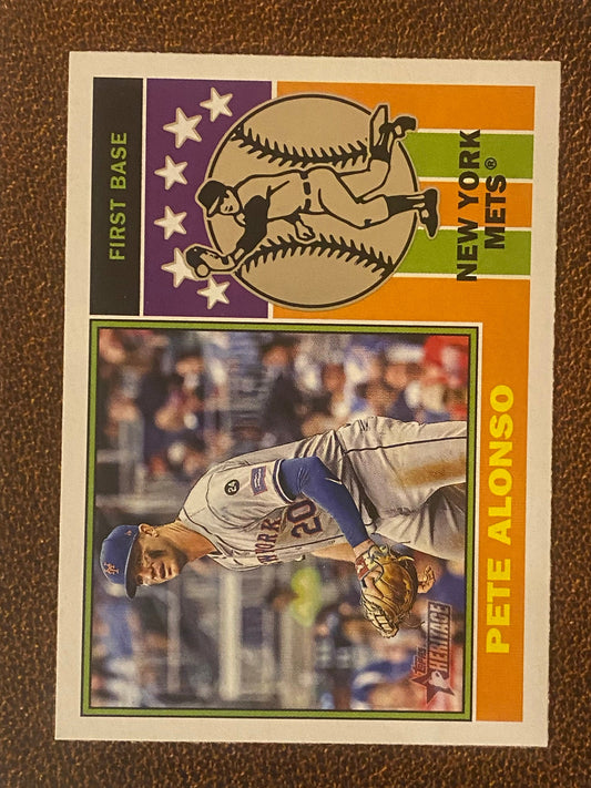 Pete Alonso - 2025 Topps Heritage - Player Icon Insert - Mets