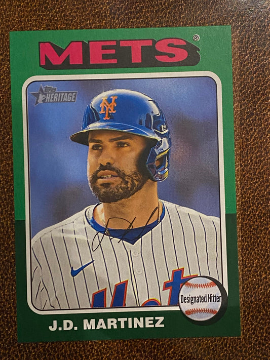 J.D. Martinez - 2024 Topps Heritage High Number - Green Border - Dodgers