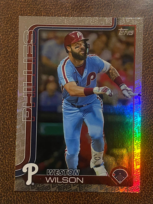 Weston Wilson - 2025 Topps Series 2 - Fanatics Exclusive Topps Foil Border - Phillies