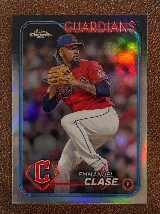 Emmanuel Clase - 2024 Topps Chrome - Refractor - Guardians