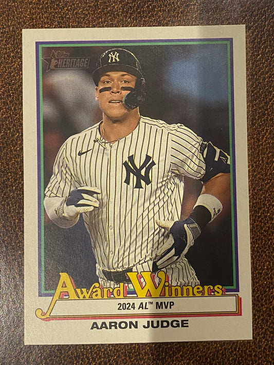 Aaron Judge - 2025 Topps Heritage High Number - Award Winners Insert - Yankees
