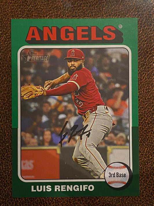 Luis Rengifo - 2024 Topps Heritage High Number - Green Border - Angels