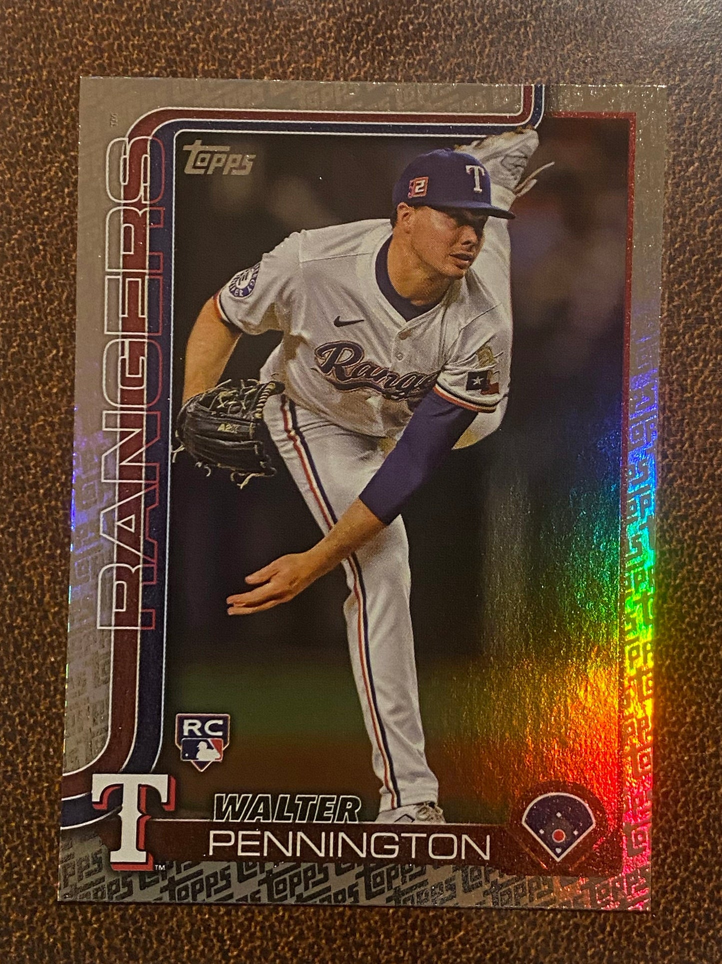 Walter Pennington - 2025 Topps Series 2 - Fanatics Exclusive Topps Foil Border - Rangers