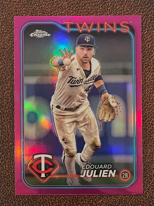 Edouard Julien - 2024 Topps Chrome - Pink Refractor - Twins