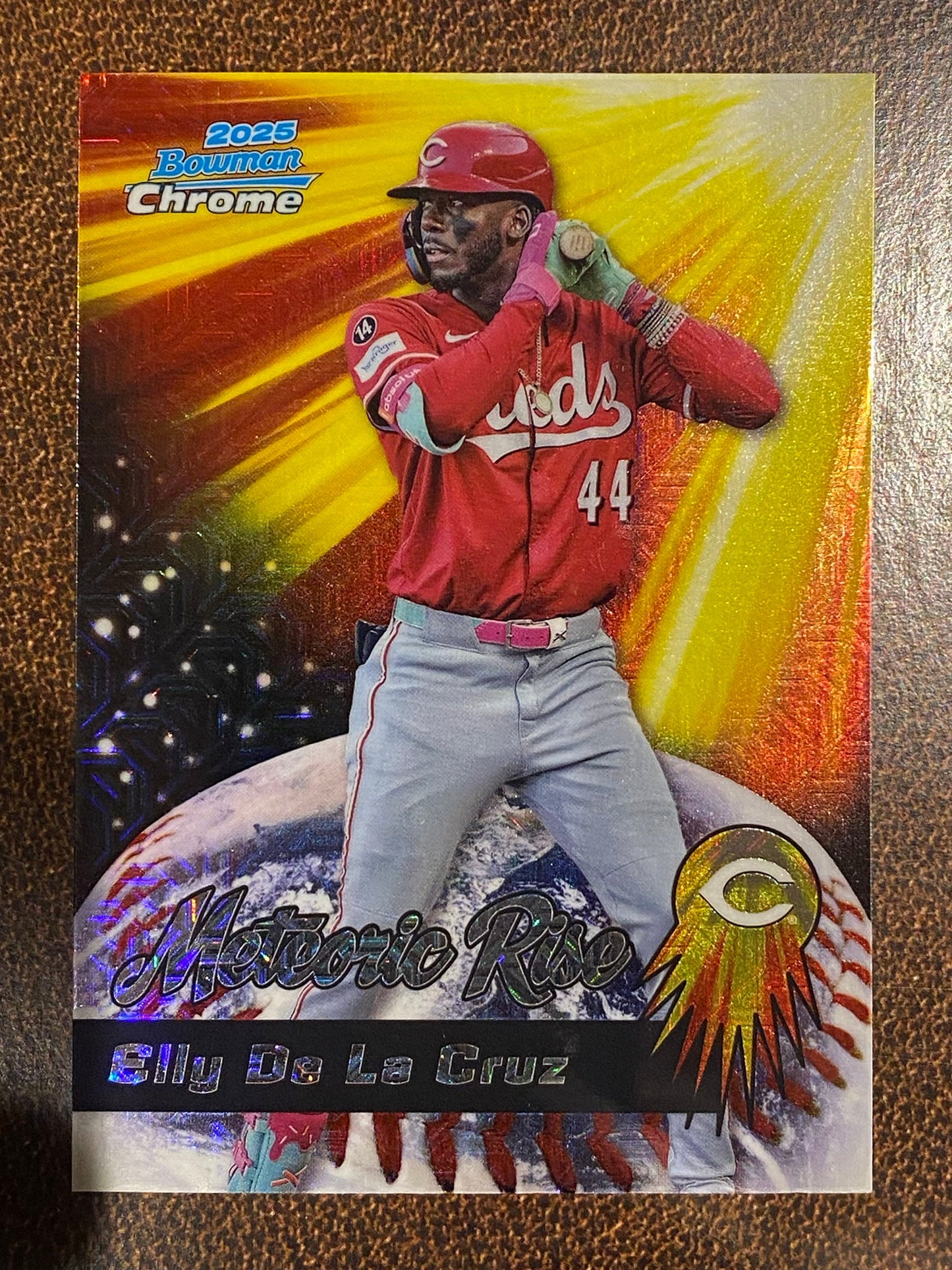 Elly De La Cruz - 2025 Bowman Chrome - Meteoric Rise Mojo - Reds