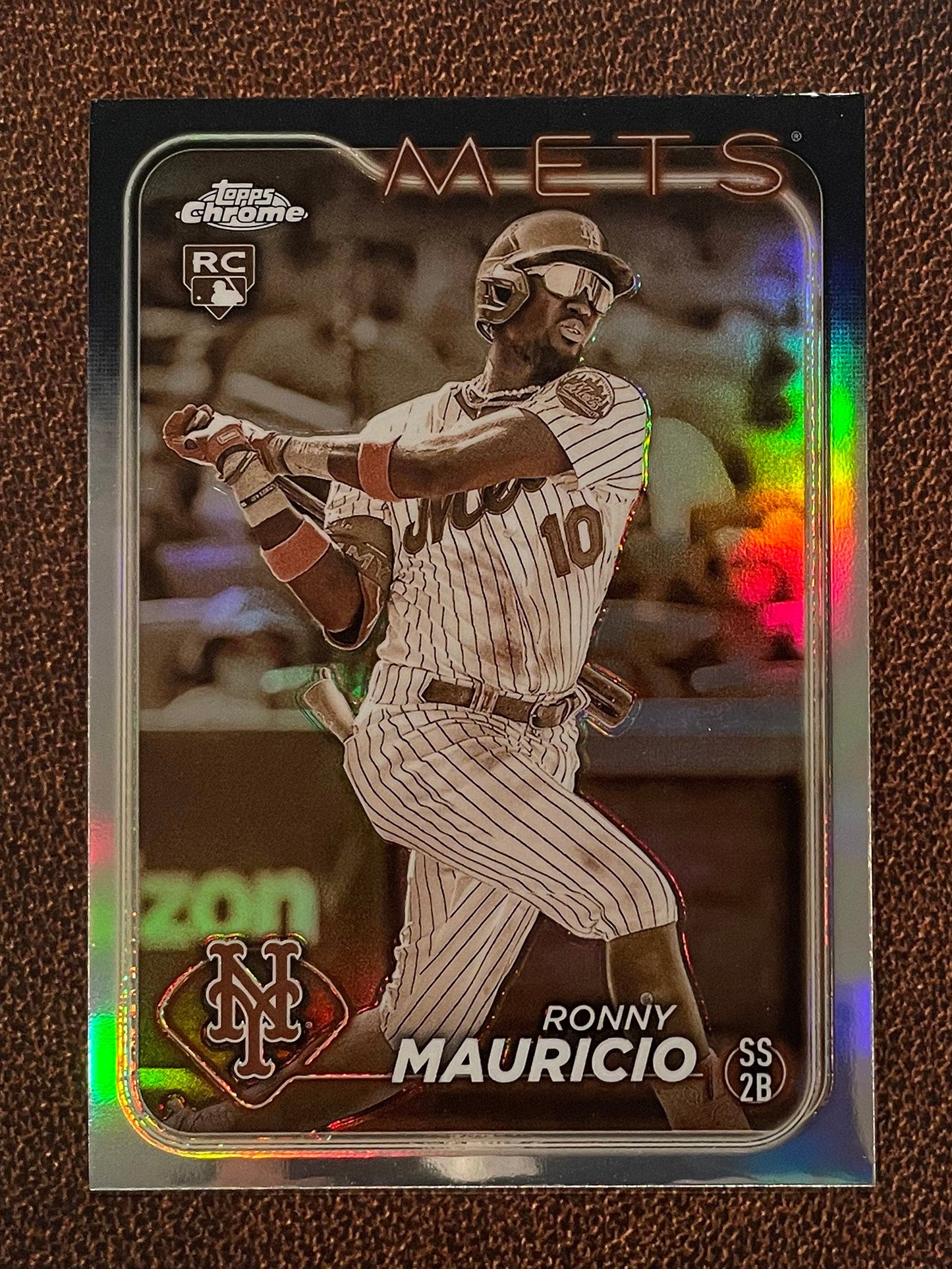 Ronny Mauricio - 2024 Topps Chrome - Sepia Refractor - Mets