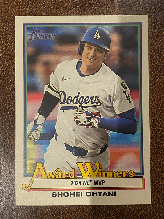 Shohei Ohtani - 2025 Topps Heritage High Number - Award Winners Insert - Dodgers