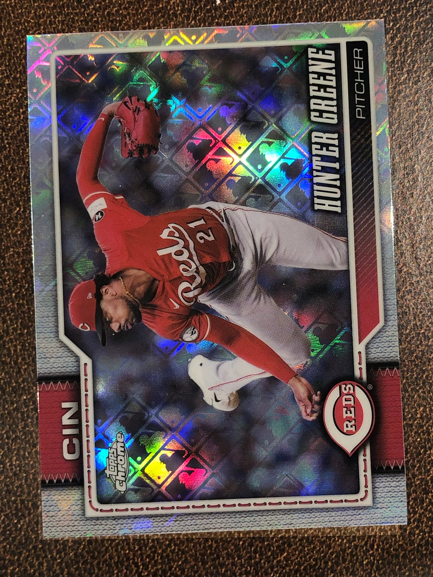 Hunter Greene - 2026 Topps Chrome Logofractor - Base Logofractor - Reds