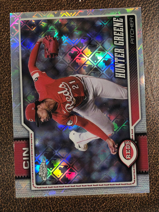 Hunter Greene - 2026 Topps Chrome Logofractor - Base Logofractor - Reds
