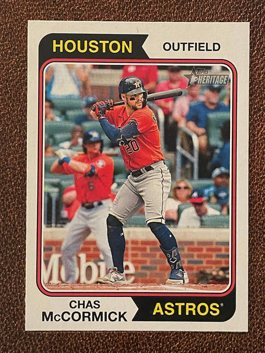 Chas McCormick - 2023 Topps Heritage - Short Print - Astros