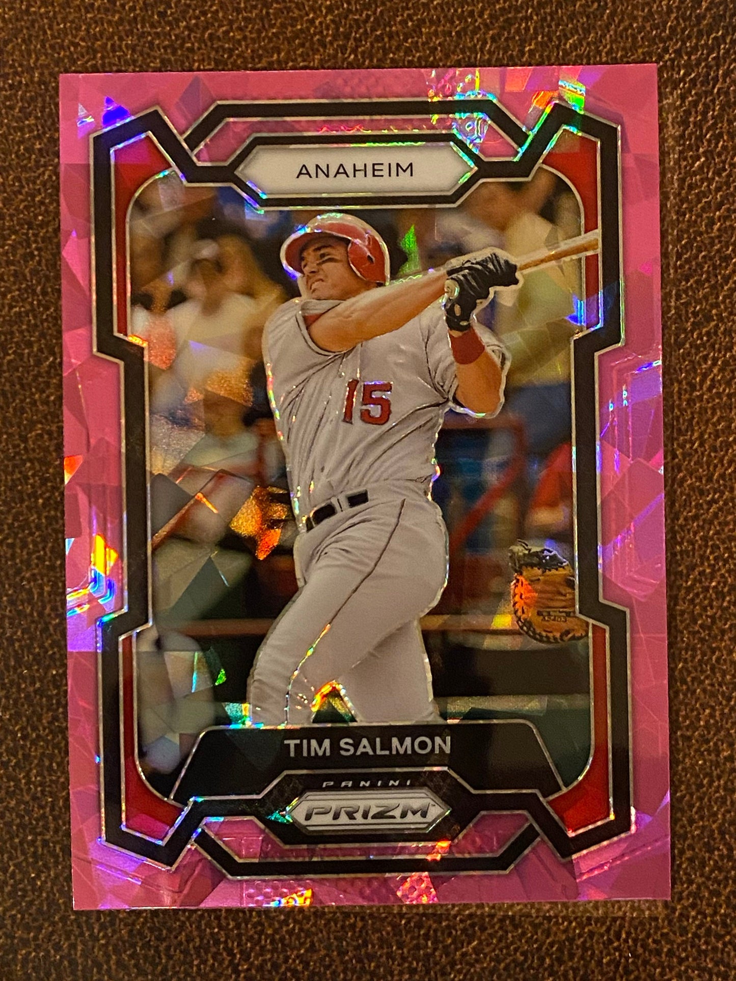 Tim Salmon - 2024 Panini Prizm - Pink Ice Mega - Angels