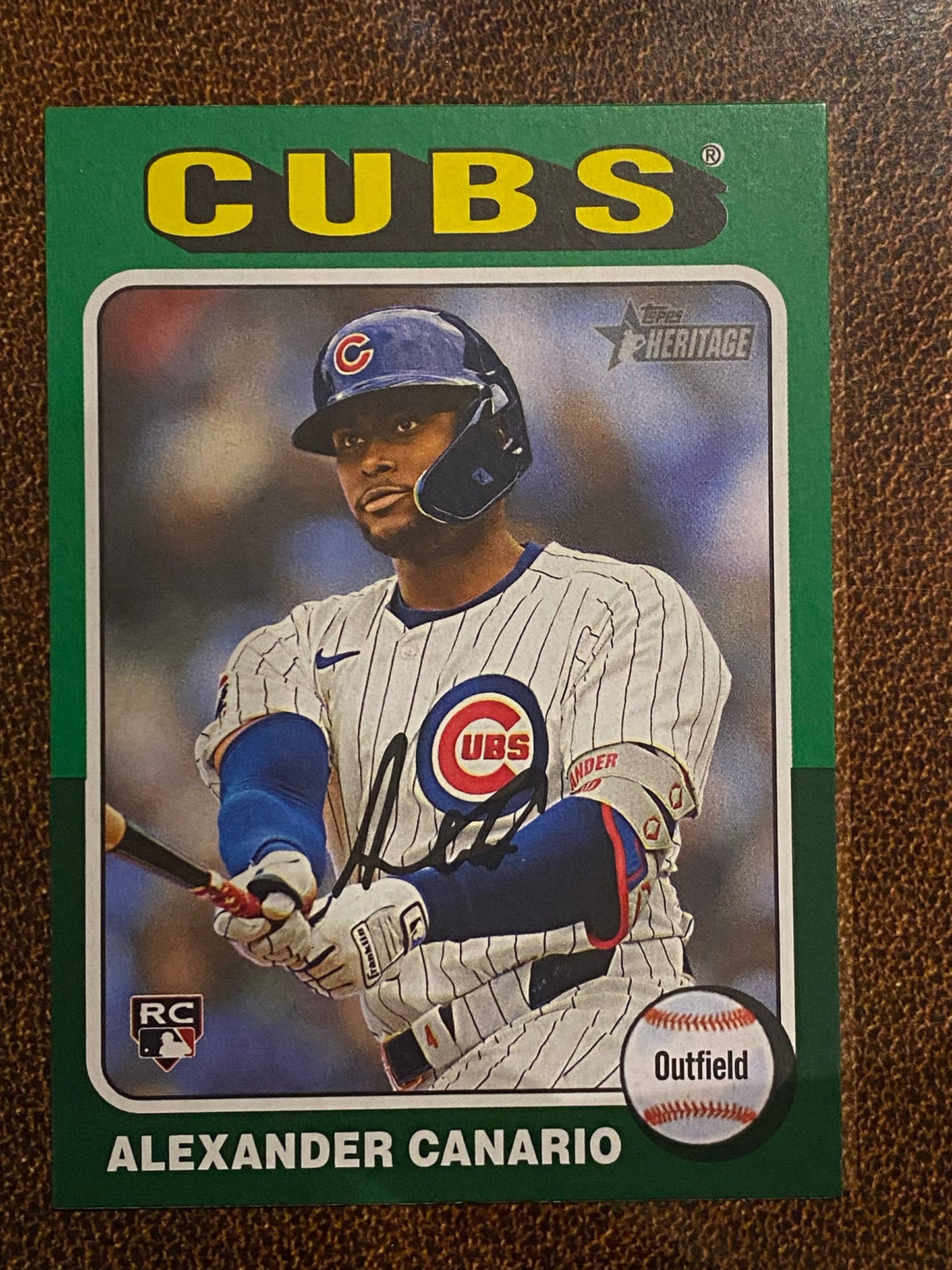 Alexander Canario - 2024 Topps Heritage High Number - Green Border - Cubs