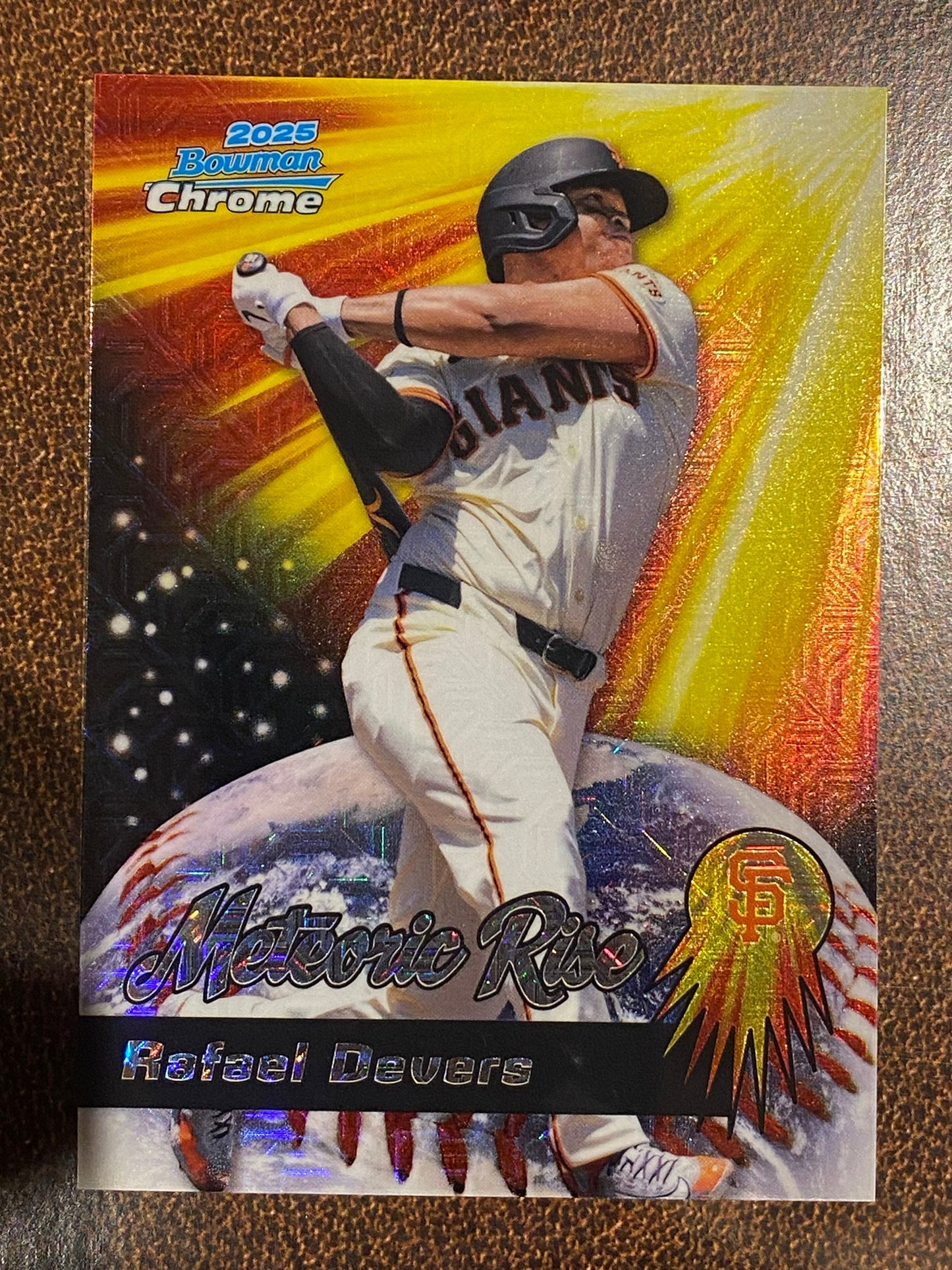 Rafael Devers - 2025 Bowman Chrome - Meteoric Rise Mojo - Giants