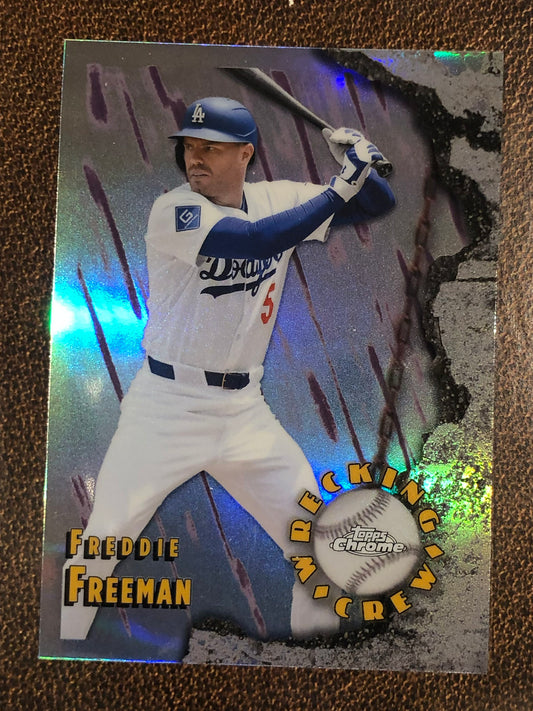 Freddie Freeman - 2026 Topps Chrome - Wrecking Crew Insert - Dodgers