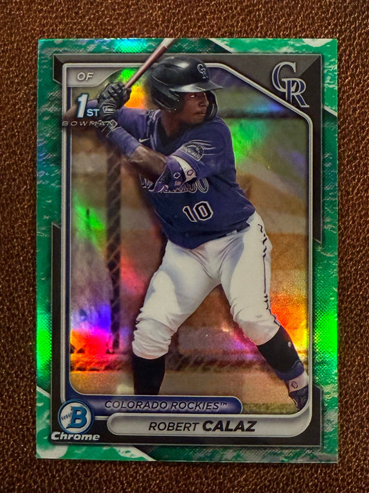 Robert Calaz - 2024 Bowman - Chrome Lunar Glow - Rockies