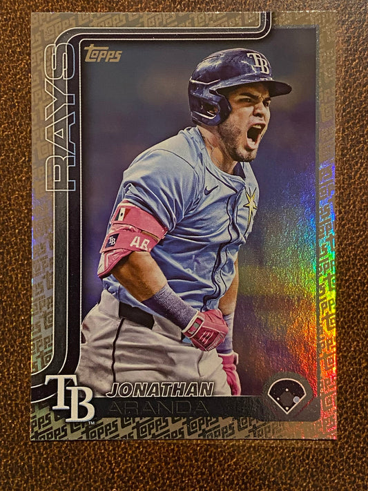 Jonathan Aranda - 2025 Topps Series 2 - Fanatics Exclusive Topps Foil Border - Rays