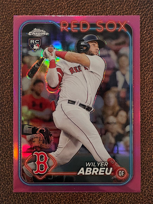 Wilyer Abreu - 2024 Topps Chrome - Pink Refractor - Red Sox