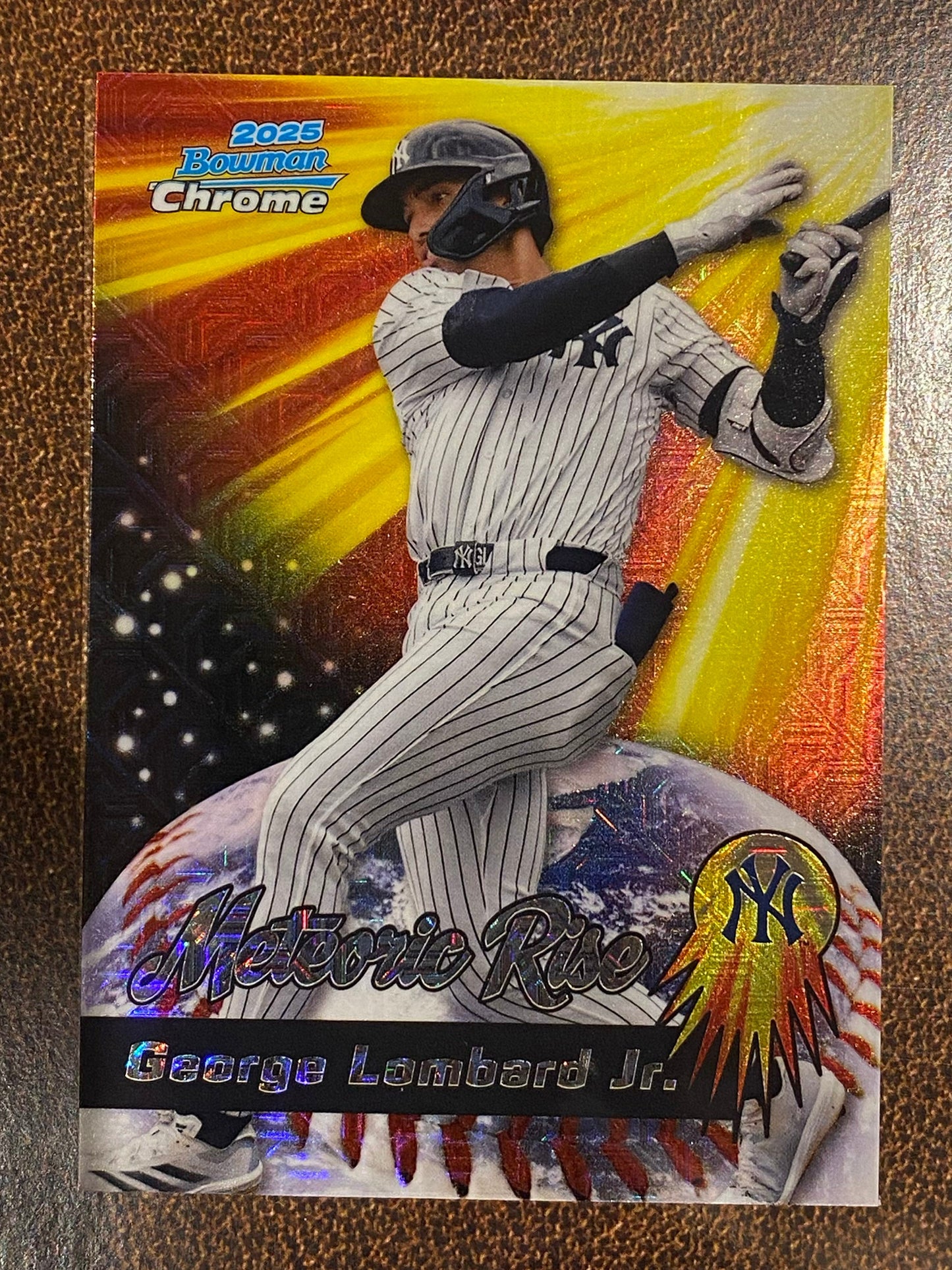 George Lombard Jr. - 2025 Bowman Chrome - Meteoric Rise Mojo - Yankees