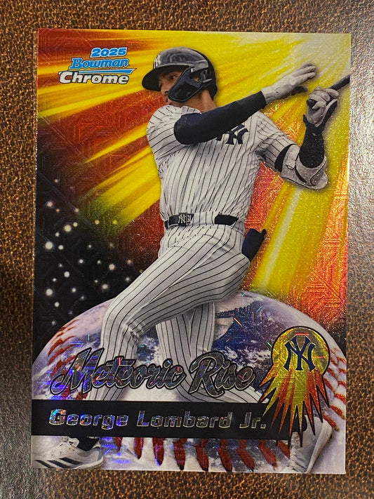 George Lombard Jr. - 2025 Bowman Chrome - Meteoric Rise Mojo - Yankees