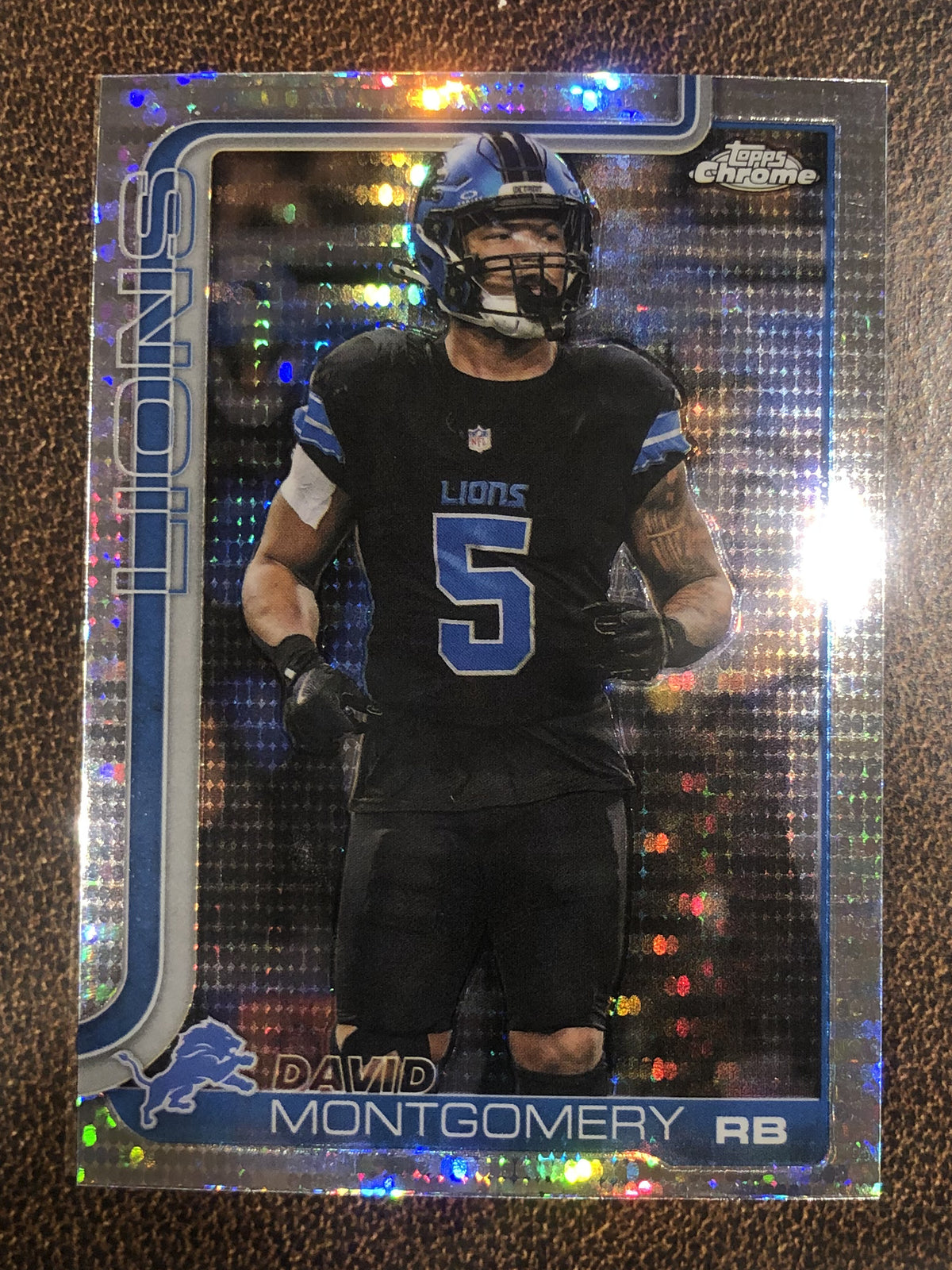 David Montgomery - 2025 Topps Chrome - Prizm Refractor - Lions