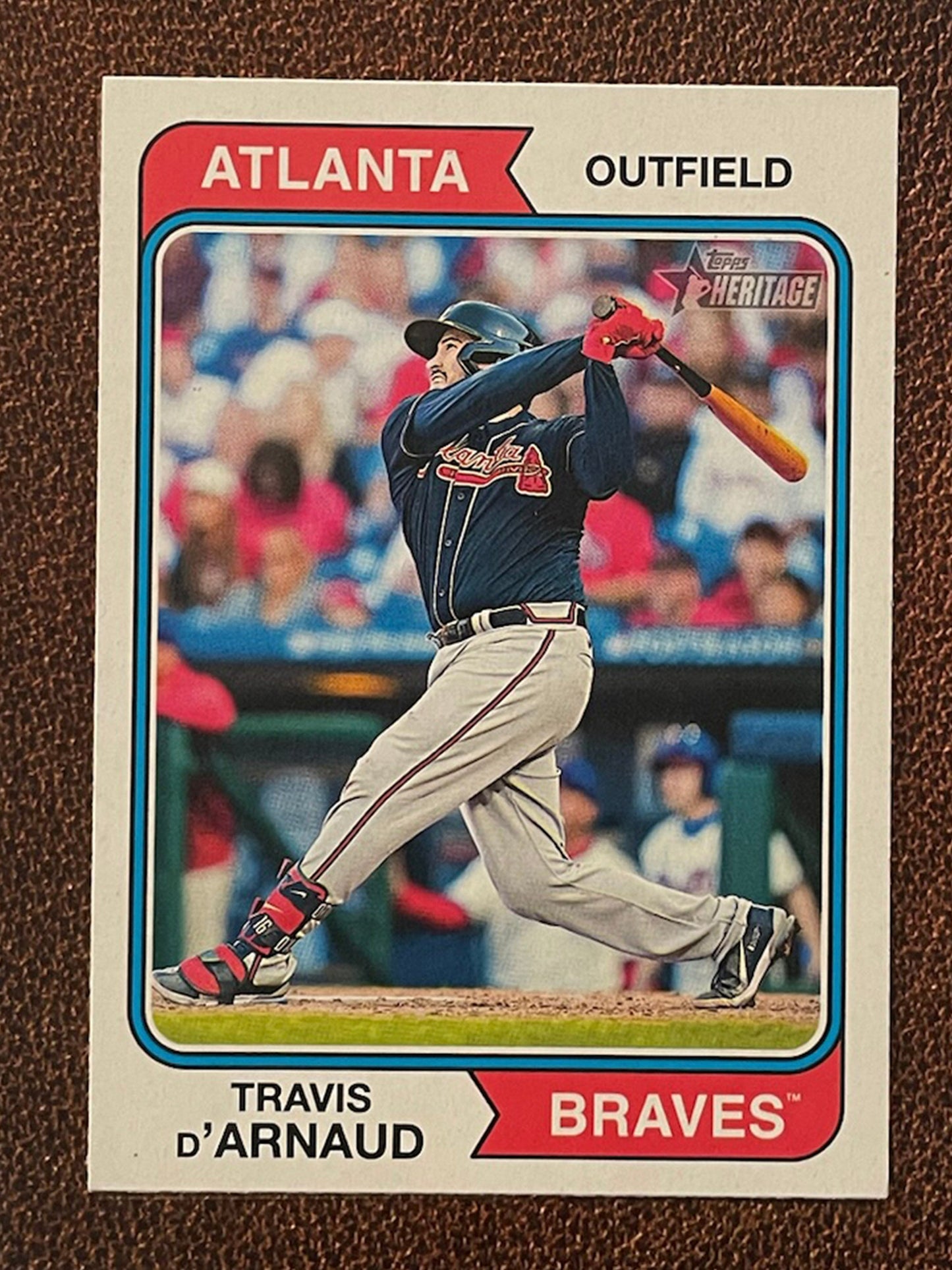 Travis d'Arnaud - 2023 Topps Heritage - Short Print - Braves