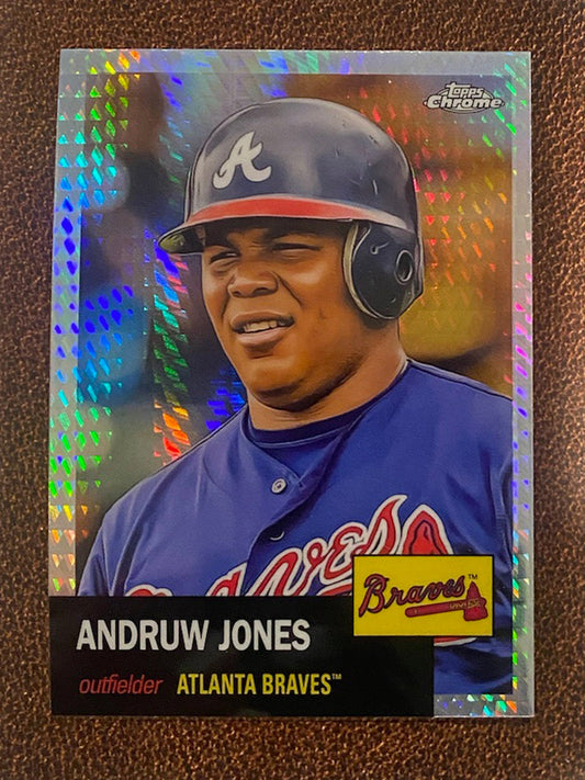 Andruw Jones - 2022 Topps Chrome Platinum Anniversary - Prism Refractor - Braves