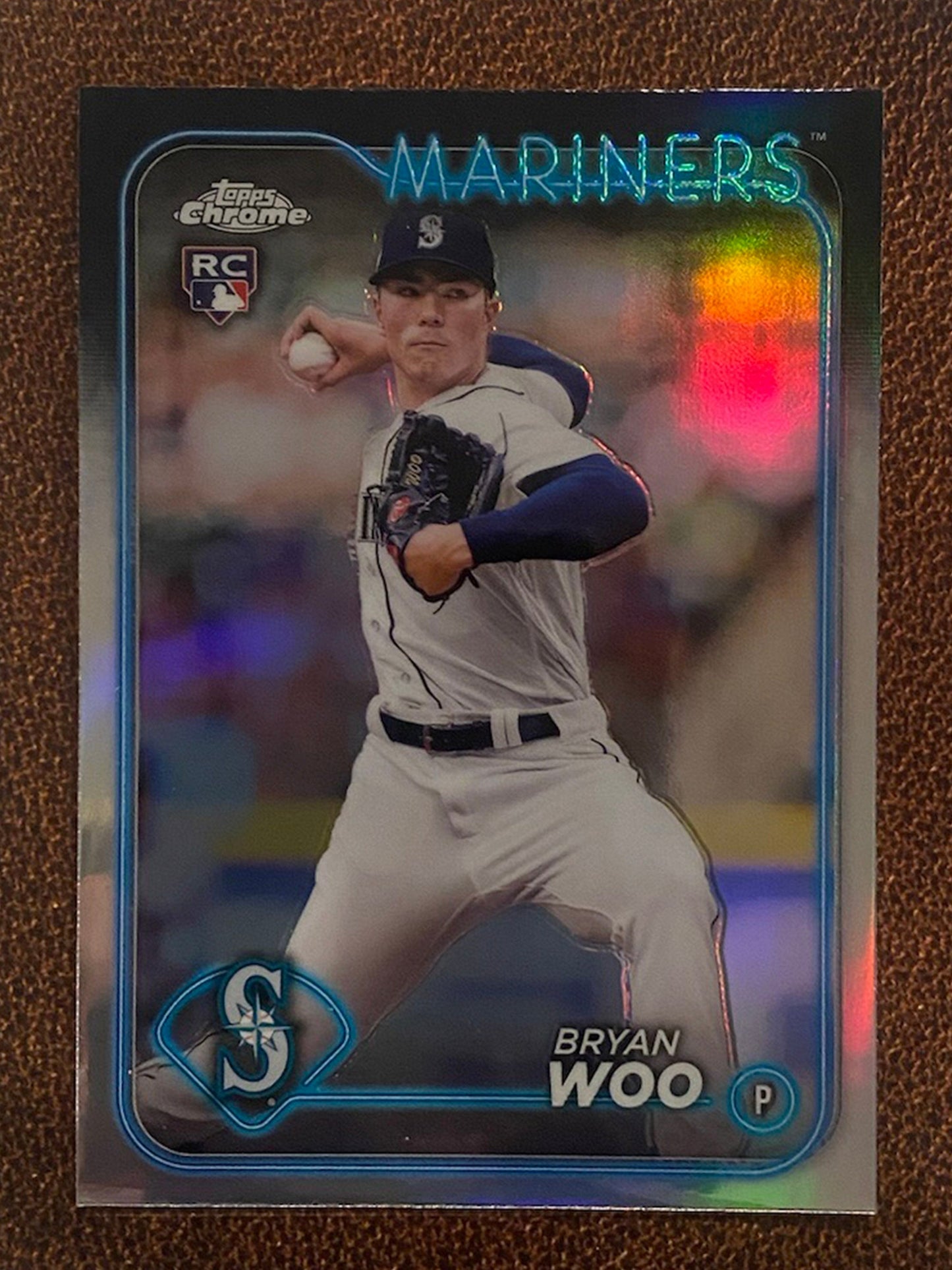 Bryan Woo - 2024 Topps Chrome - Refractor - Mariners