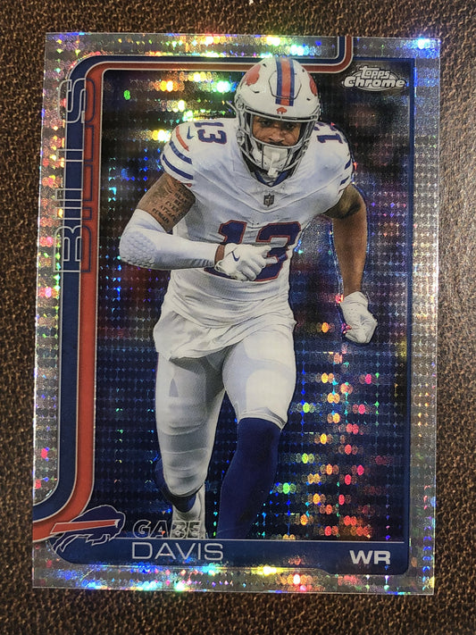 Gabe Davis - 2025 Topps Chrome - Prizm Refractor - Bills