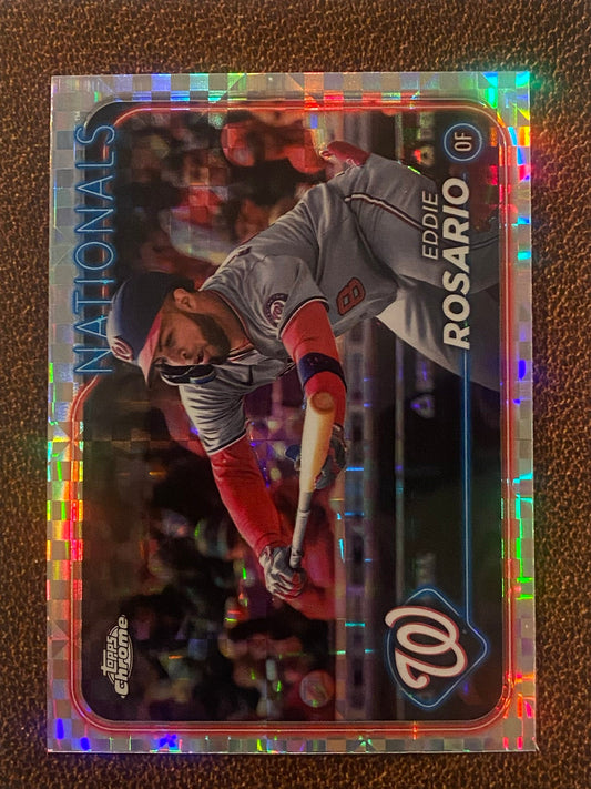 Eddie Rosario - 2024 Topps Chrome Update - XFractor - Nationals