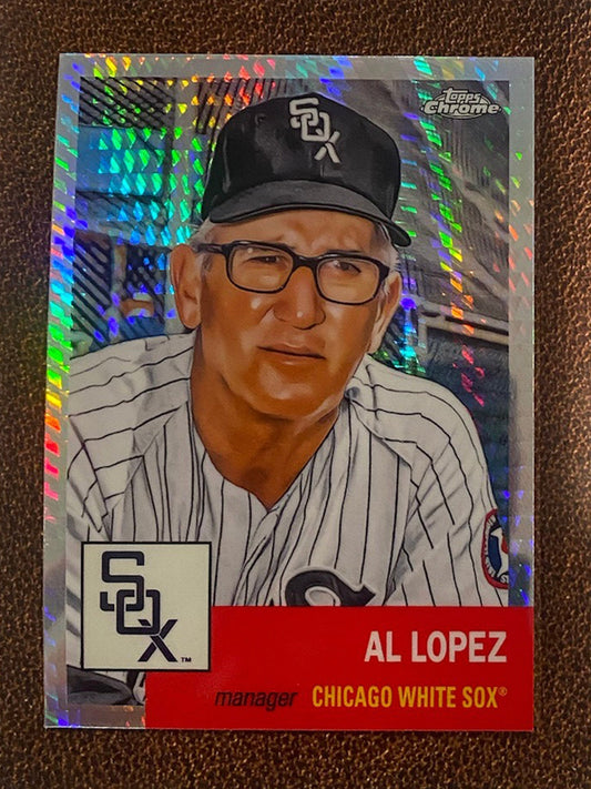 Al Lopez - 2022 Topps Chrome Platinum Anniversary - Prism Refractor - White Sox