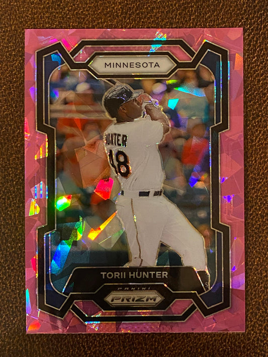 Torii Hunter - 2024 Panini Prizm - Pink Ice Mega - Twins