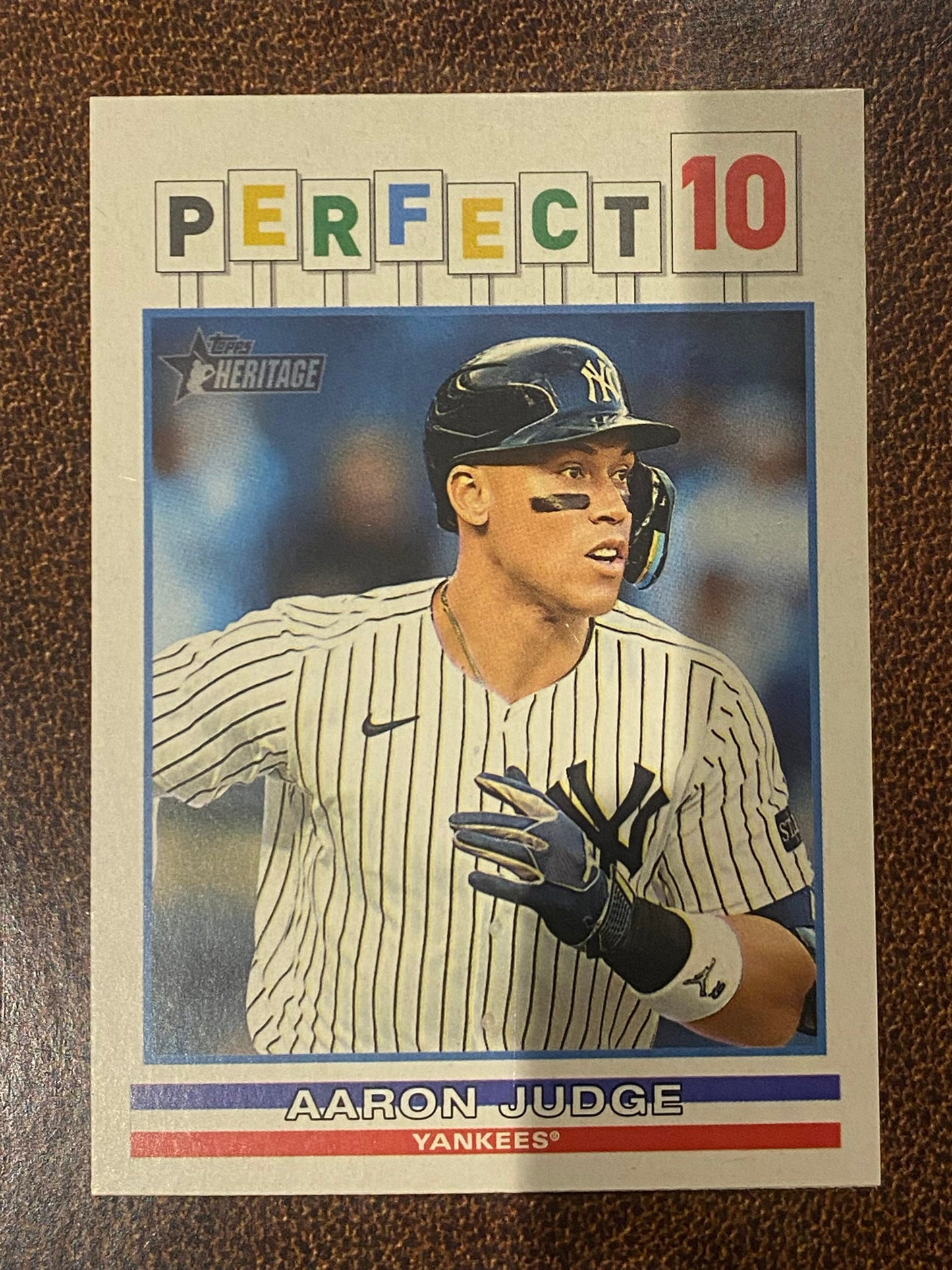 Aaron Judge - 2025 Topps Heritage High Number - Perfect 10 Insert - Yankees