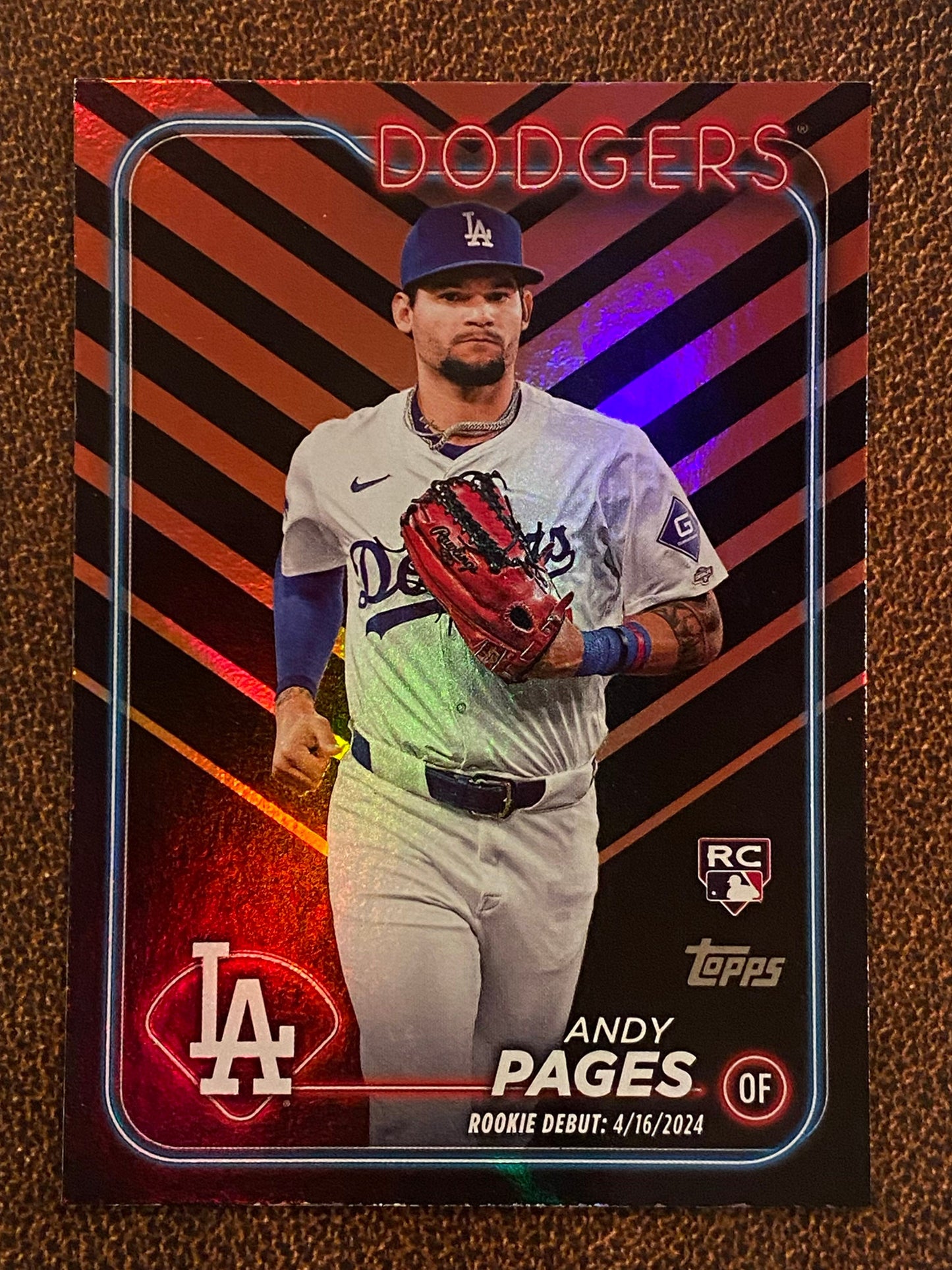 Andy Pages - 2024 Topps Update - Holiday Parallel (Rookie Debut) - Dodgers