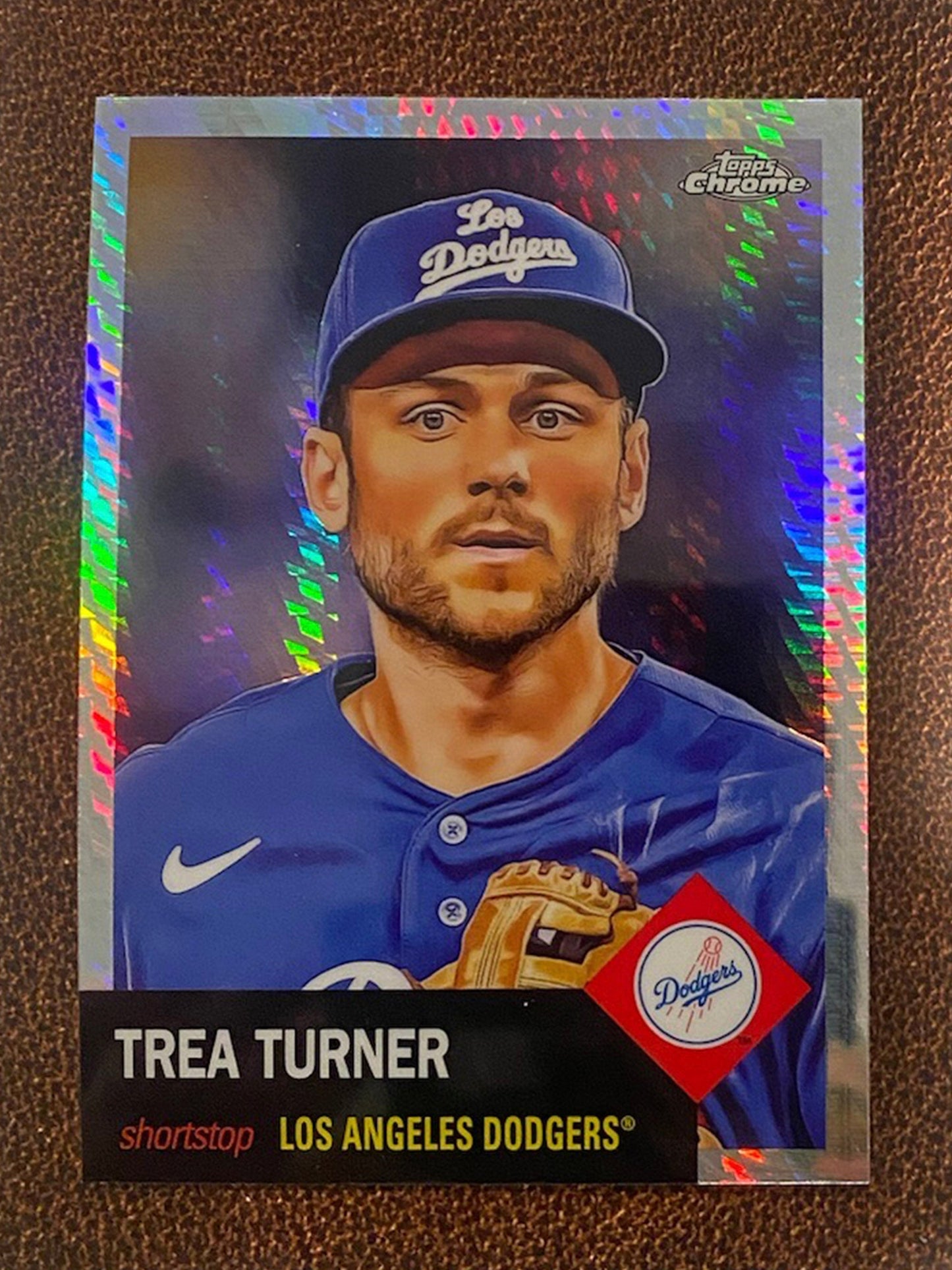 Trea Turner - 2022 Topps Chrome Platinum Anniversary - Prism Refractor - Dodgers