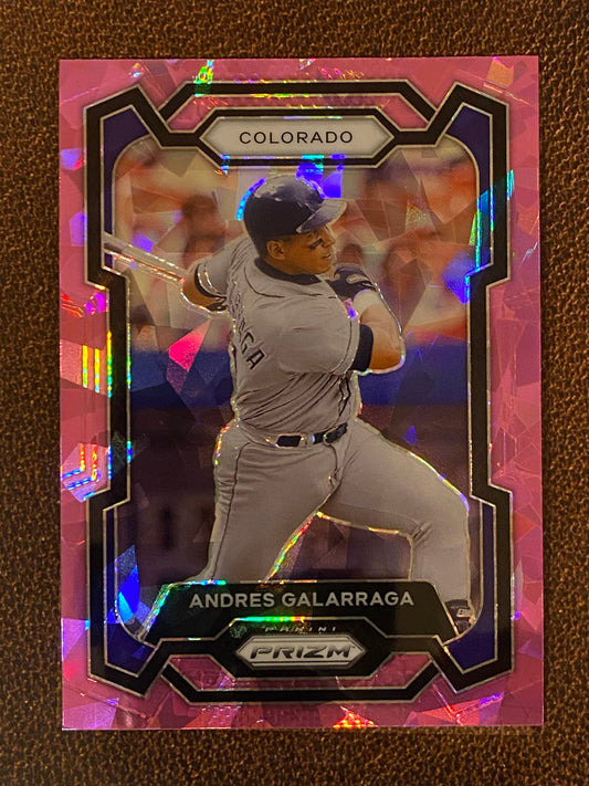 Andres Galarraga - 2024 Panini Prizm - Pink Ice Mega - Rockies