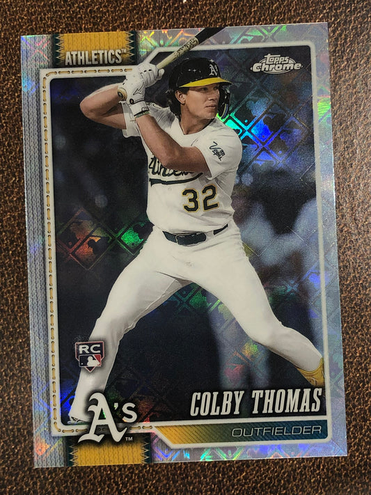 Colby Thomas - 2026 Topps Chrome Logofractor - Base Logofractor - Athletics
