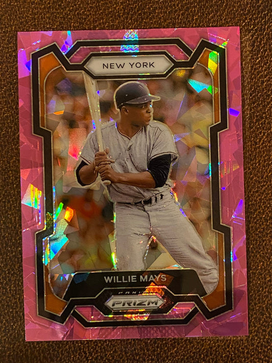 Willie Mays - 2024 Panini Prizm - Pink Ice Mega - Giants