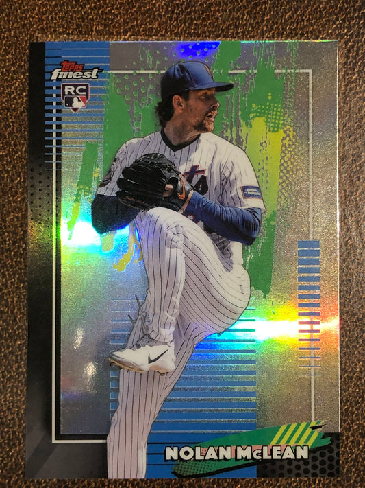 Nolan McLean - 2026 Topps Finest - Common Refractor - Mets