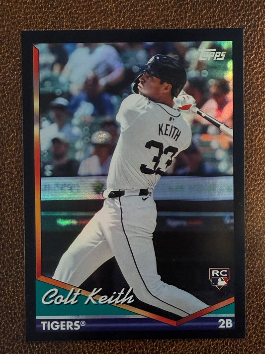Colt Keith - 2024 Topps Archives - Black Foil - Tigers