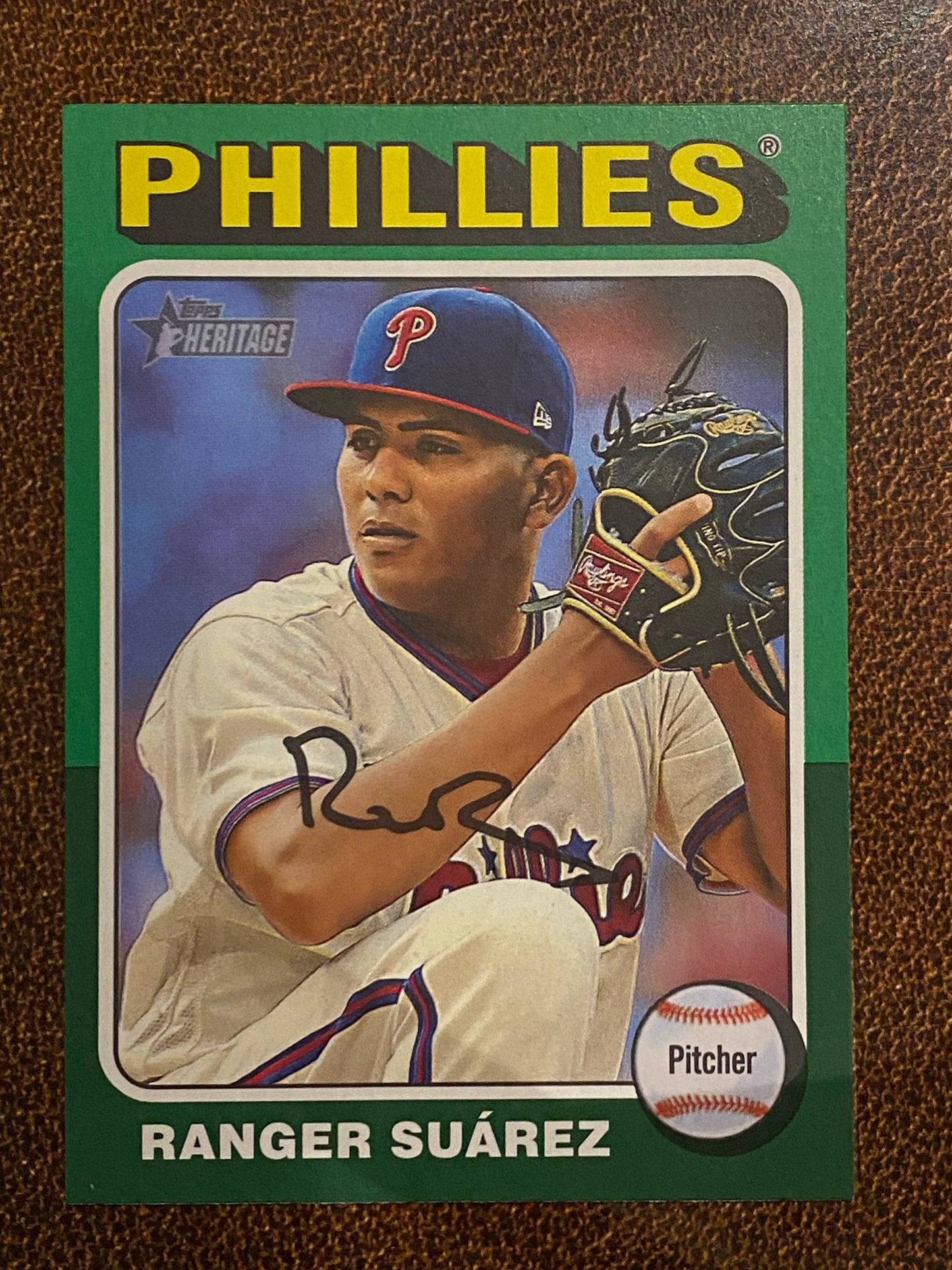 Ranger Suarez - 2024 Topps Heritage High Number - Green Border - Phillies