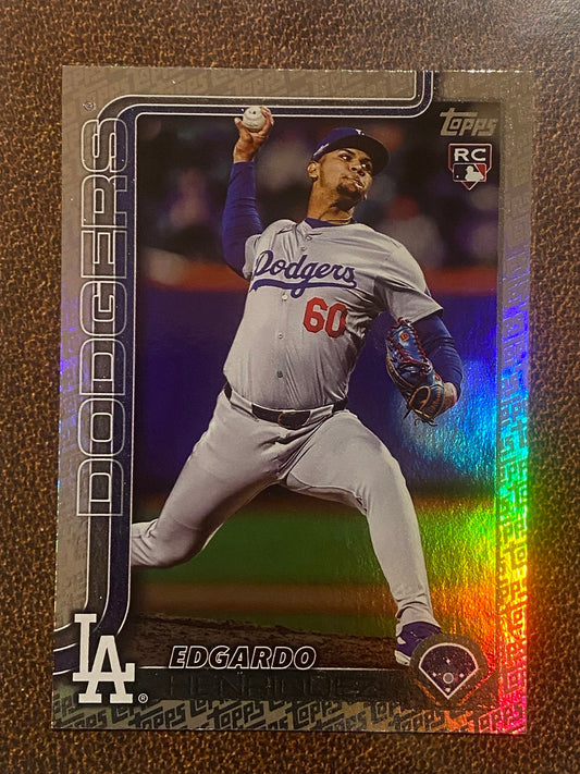 Edgardo Henriquez - 2025 Topps Series 2 - Fanatics Exclusive Topps Foil Border - Dodgers