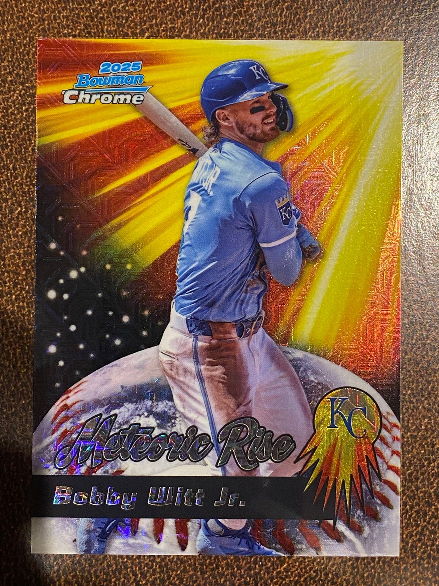 Bobby Witt Jr. - 2025 Bowman Chrome - Meteoric Rise Mojo - Royals