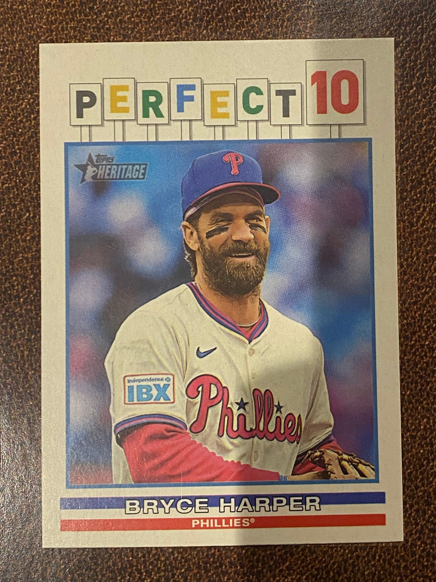 Bryce Harper - 2025 Topps Heritage High Number - Perfect 10 Insert - Phillies