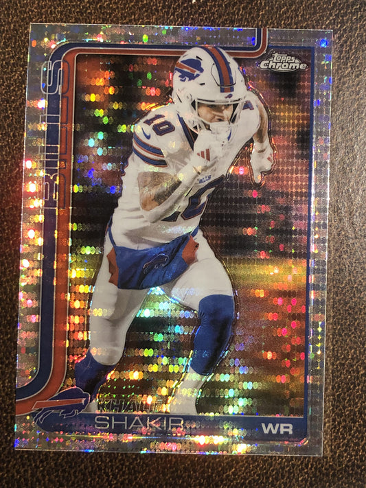 Khalil Shakir - 2025 Topps Chrome - Prizm Refractor - Bills