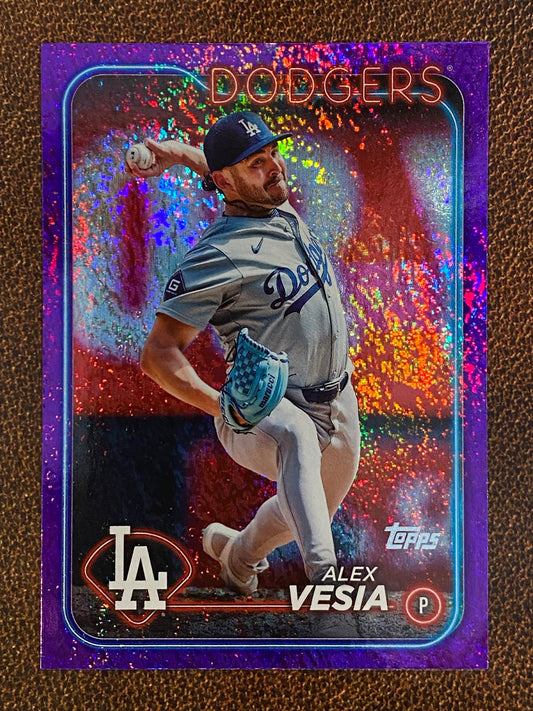 Alex Vesia - 2024 Topps Update - Purple Foil /799 - Dodgers