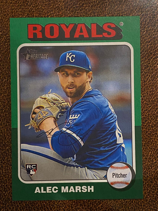 Alec Marsh - 2024 Topps Heritage High Number - Green Border - Royals